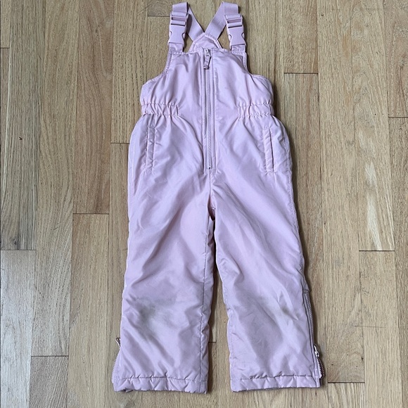 Baby Gap Girls Pink Snow Bib - Picture 1 of 3